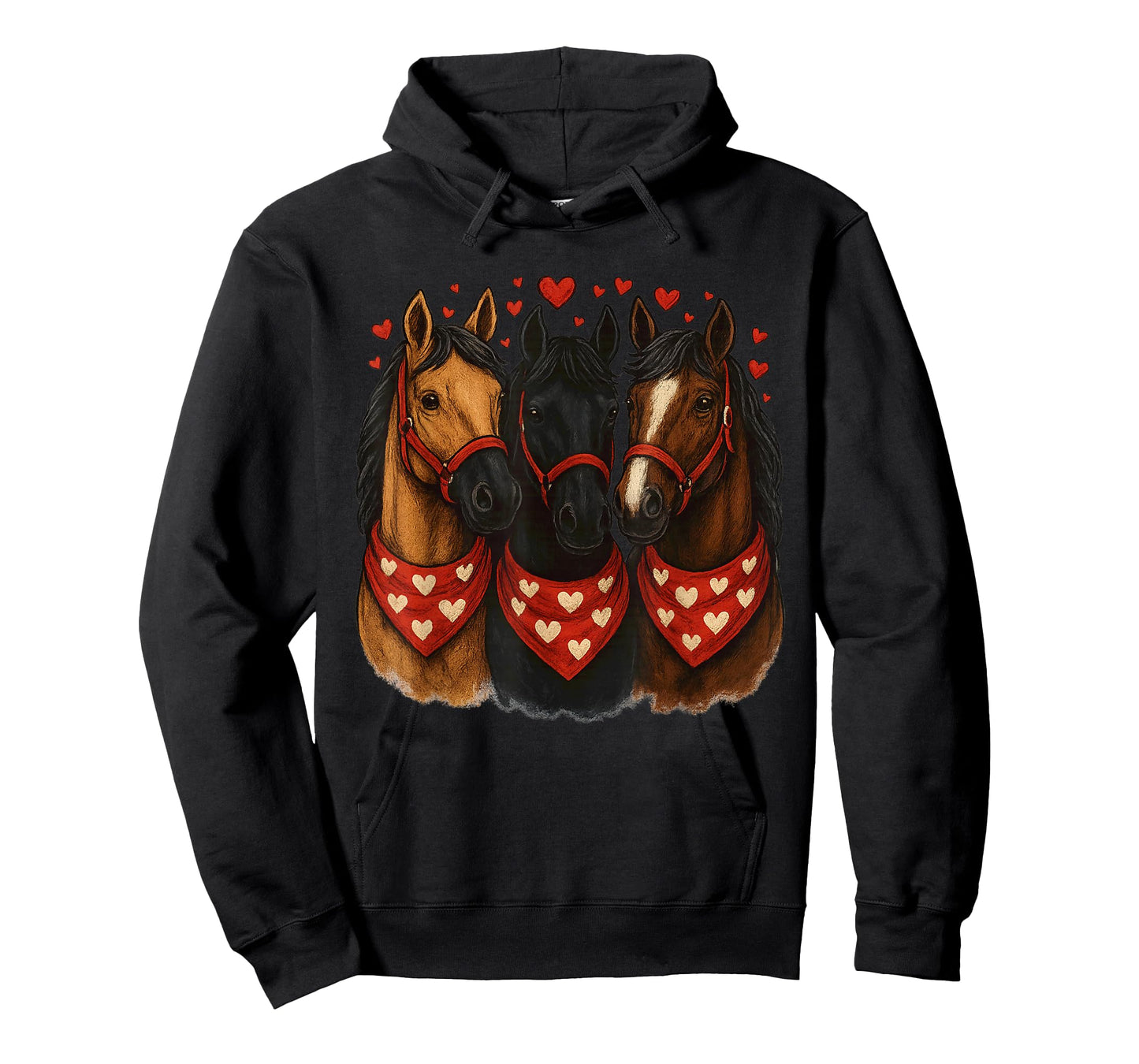 Horse Valentine Valentines Day Cute Horse for Women Girls T-Shirt