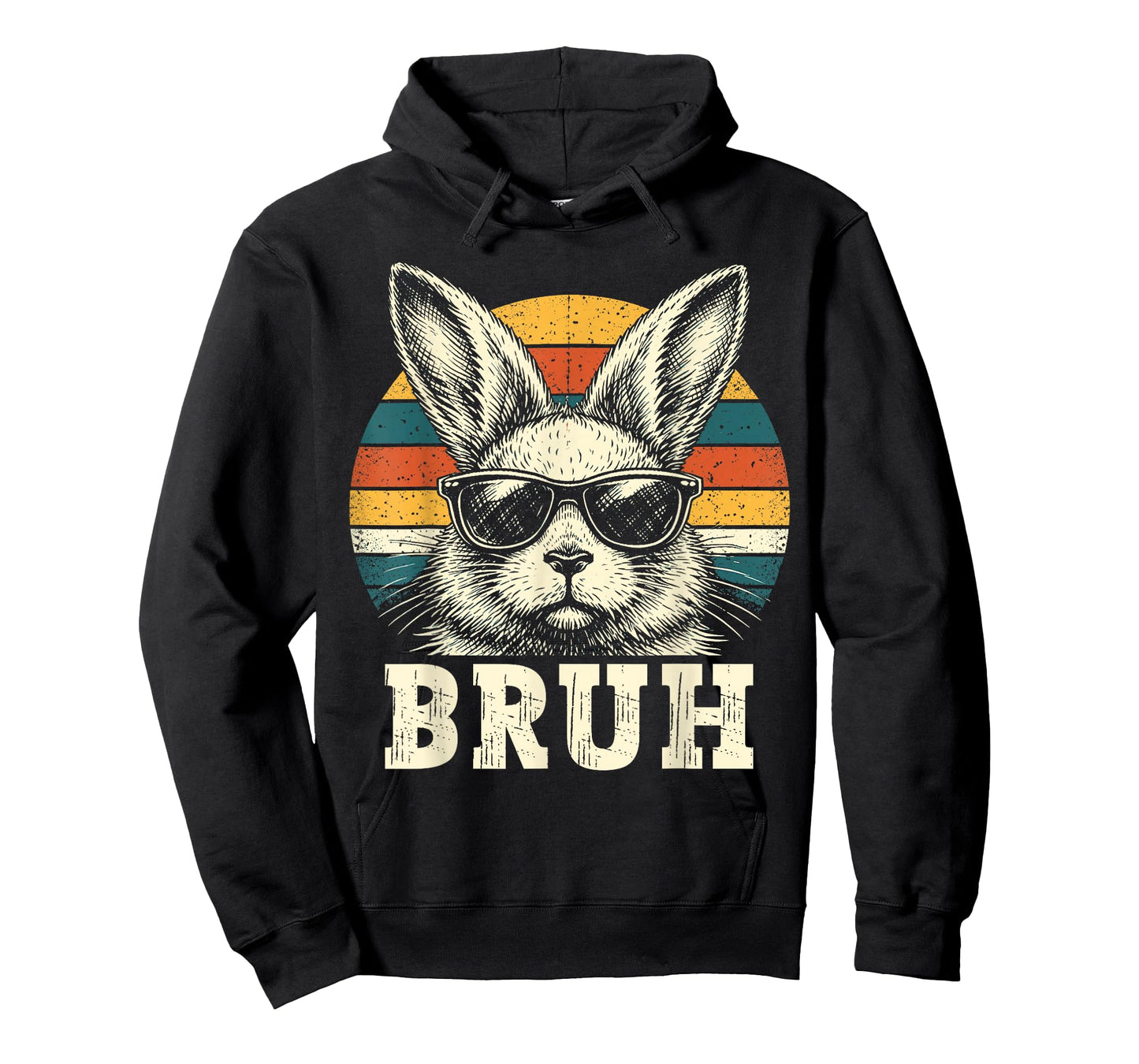 Kids Boy Easter Retro Bunny Bruh Easter Kids Boy Toddler Men T-Shirt