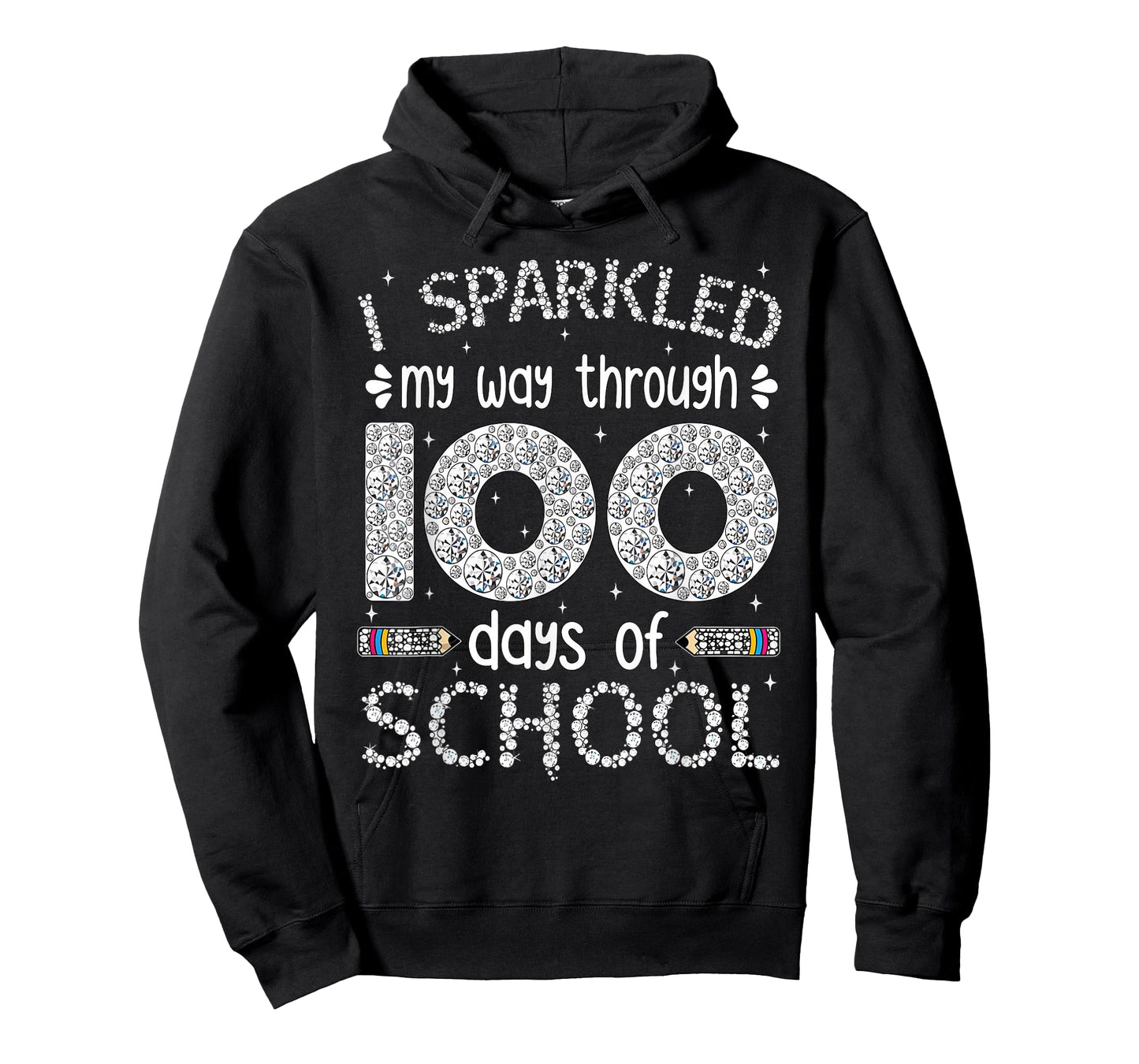 Funny 100 Days of School Teacher Student Kids 100th Day T-Shirt