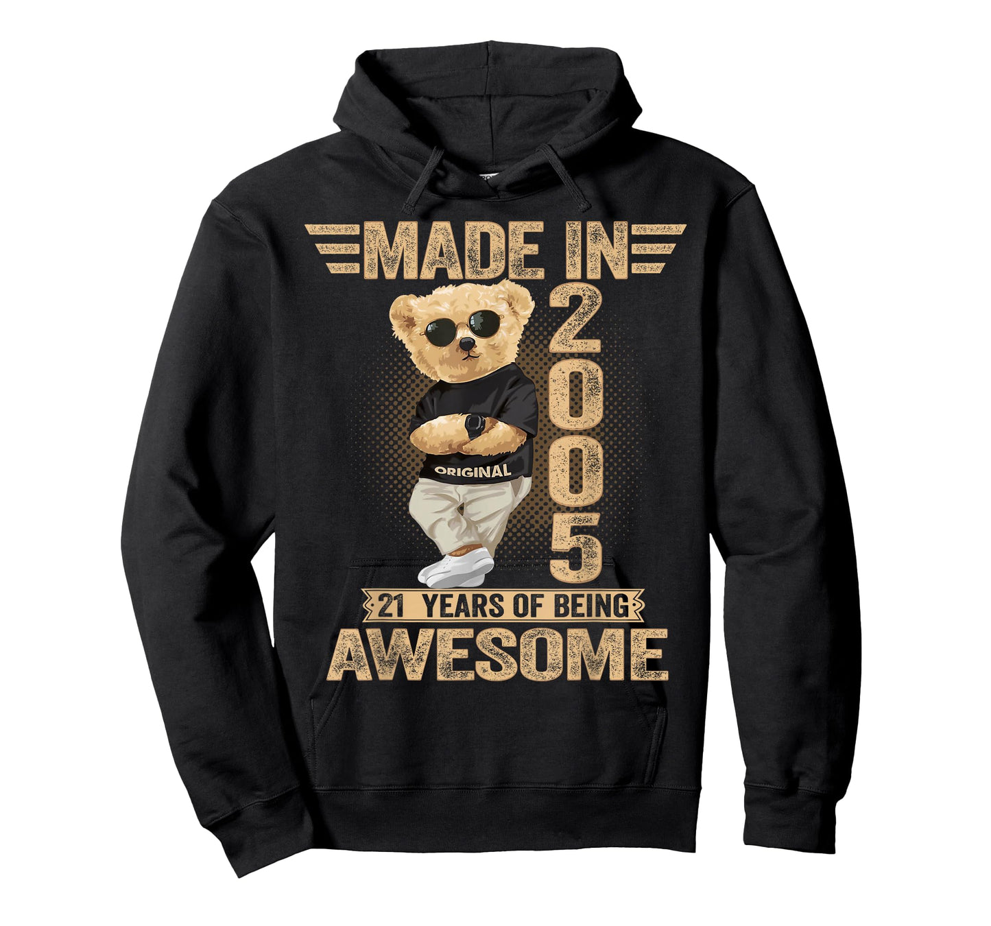 21 Year Old Made in 2005 Teddy Bear 21th Birthday Men Women T-Shirt