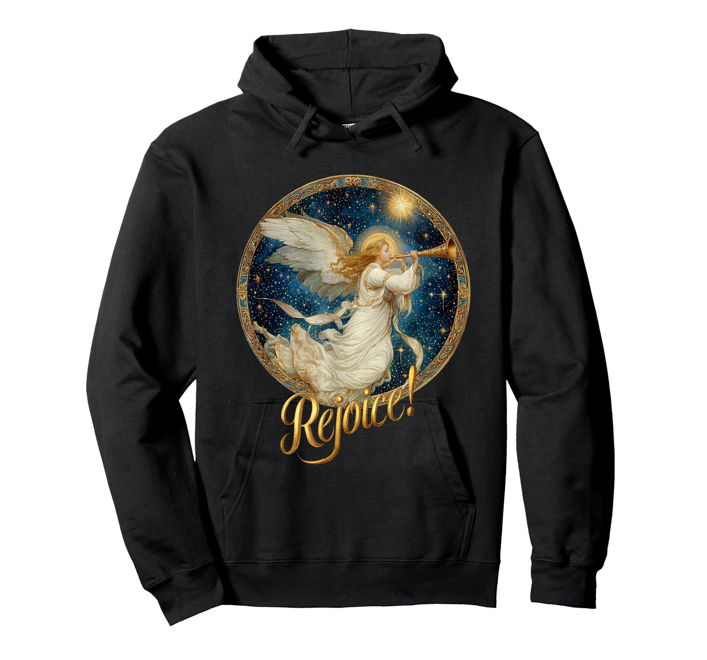 Christmas Angel with Trumpet - Rejoice! Holy Night (C) T-Shirt