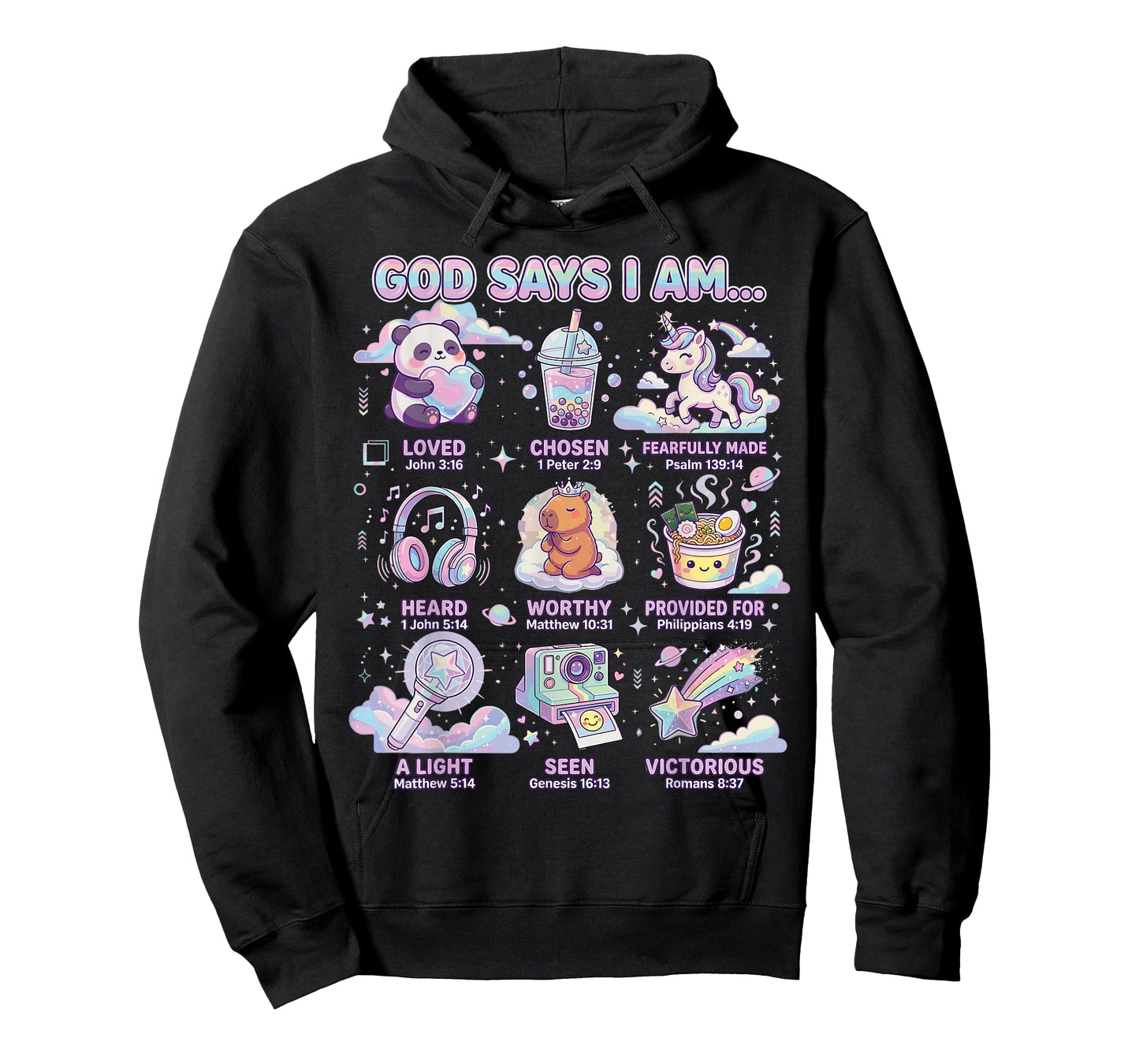 God Says I Am Bible Verses for Christian Girl T-Shirt