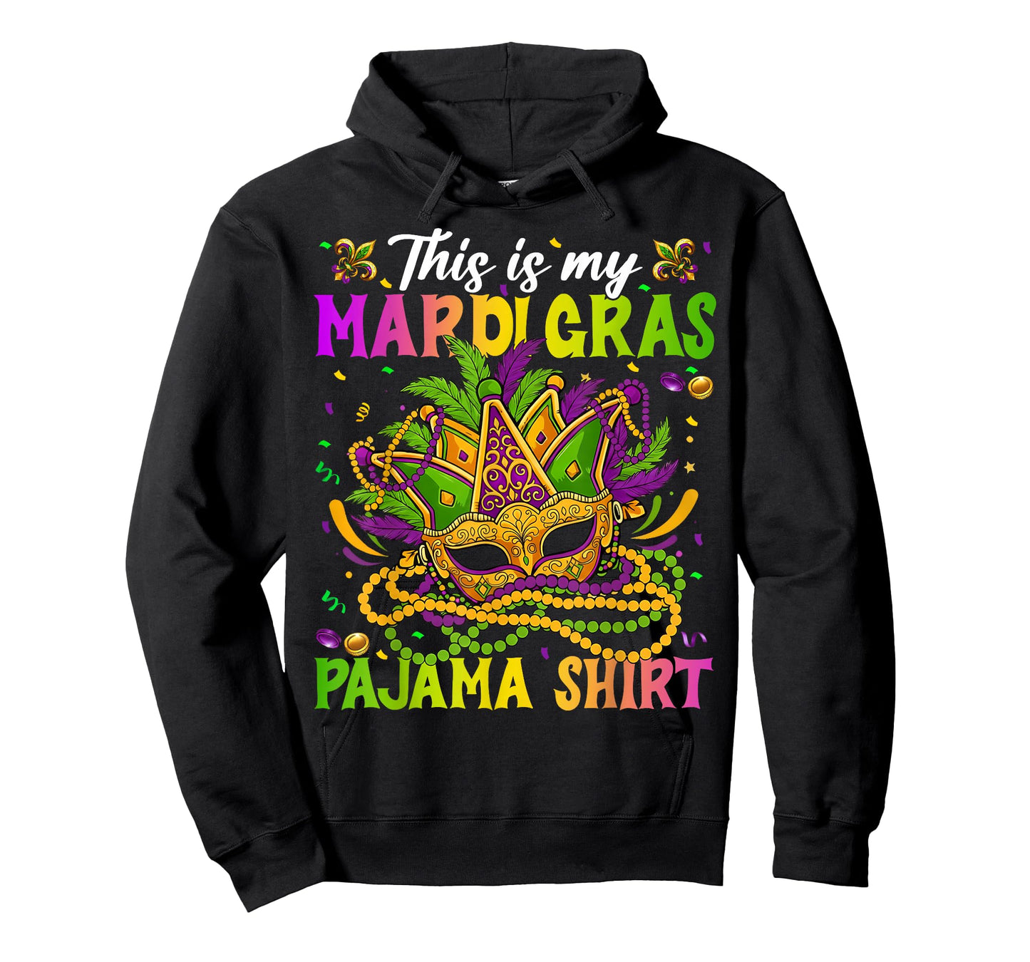 This is My Mardi Gras Pajama Shirt Masquerade Men Women Kid T-Shirt
