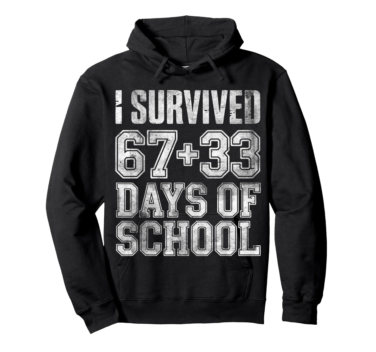 I Survived 67+33 Days of School Students Teachers 100th Days T-Shirt