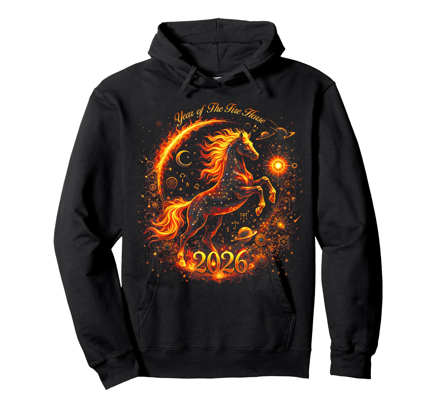 Year of The Fire Horse 2026 Lunar Chinese New Year Zodiac T-Shirt