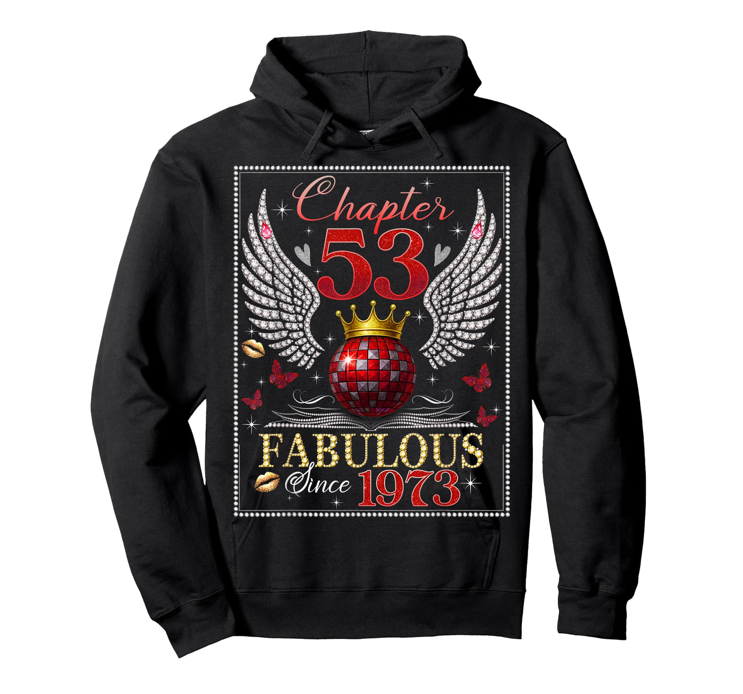 Chapter 53 Fabulous EST. 1973 Disco Ball 53rd Birthday Women T-Shirt