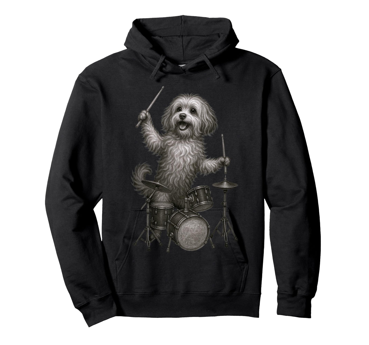 Havanese Dog Playing Drums Funny Drummer Dogs Lover T-Shirt