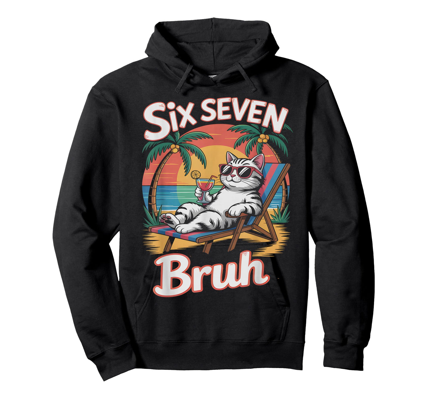 Keep Calm 67 Bruh Cat Vacation Cruise Trip Joke Gen Alpha Z T-Shirt