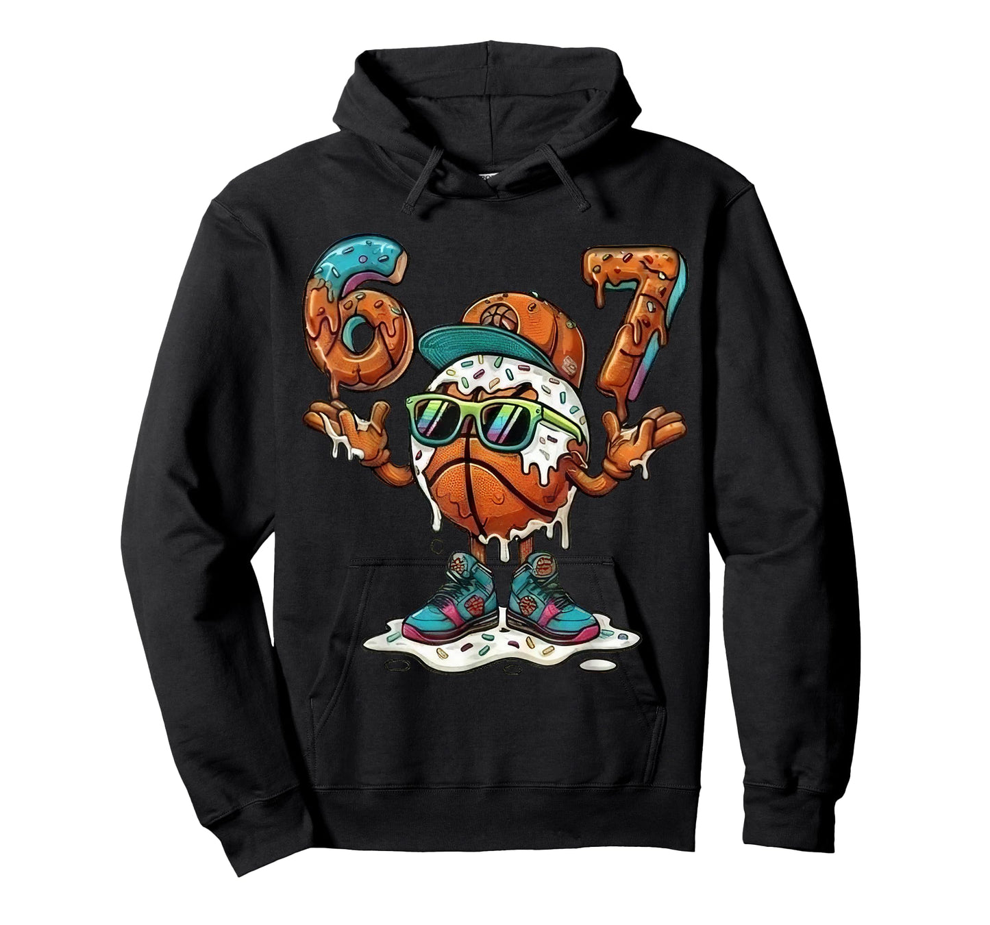 Funny 6 7 Six Seven 67 Baseketball T-Shirt