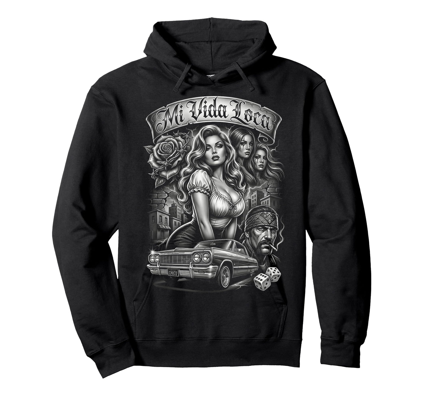 Mi Vida Loca Lowrider Art Chicano Culture Street Style T-Shirt