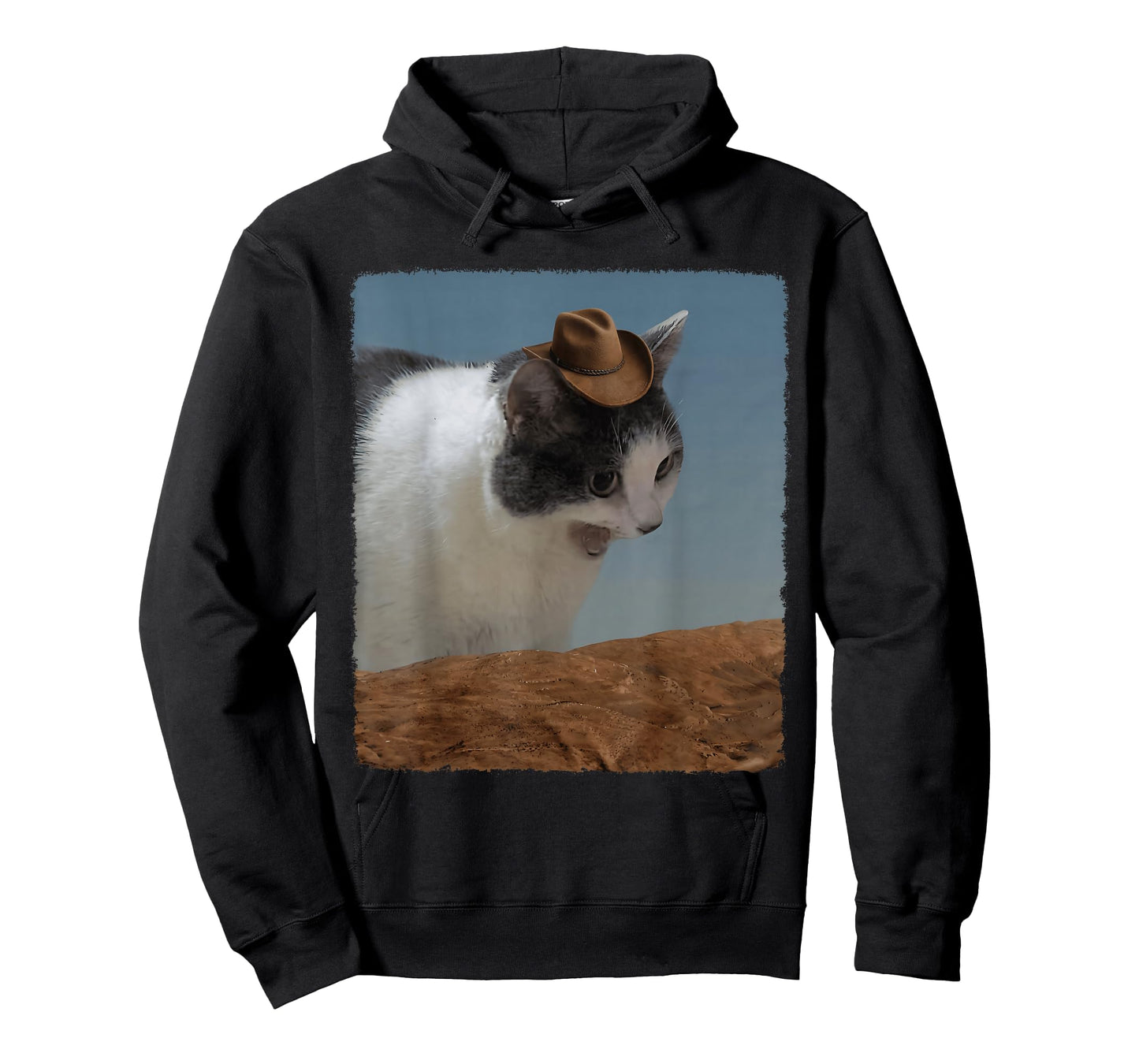 Screaming Cowboy Funny Cat Meme Kitten Meme Cat Lover T-Shirt