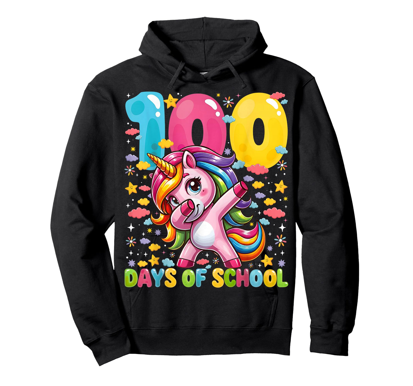 100 Days of School Unicorn Girls Teacher 100th Day of School T-Shirt