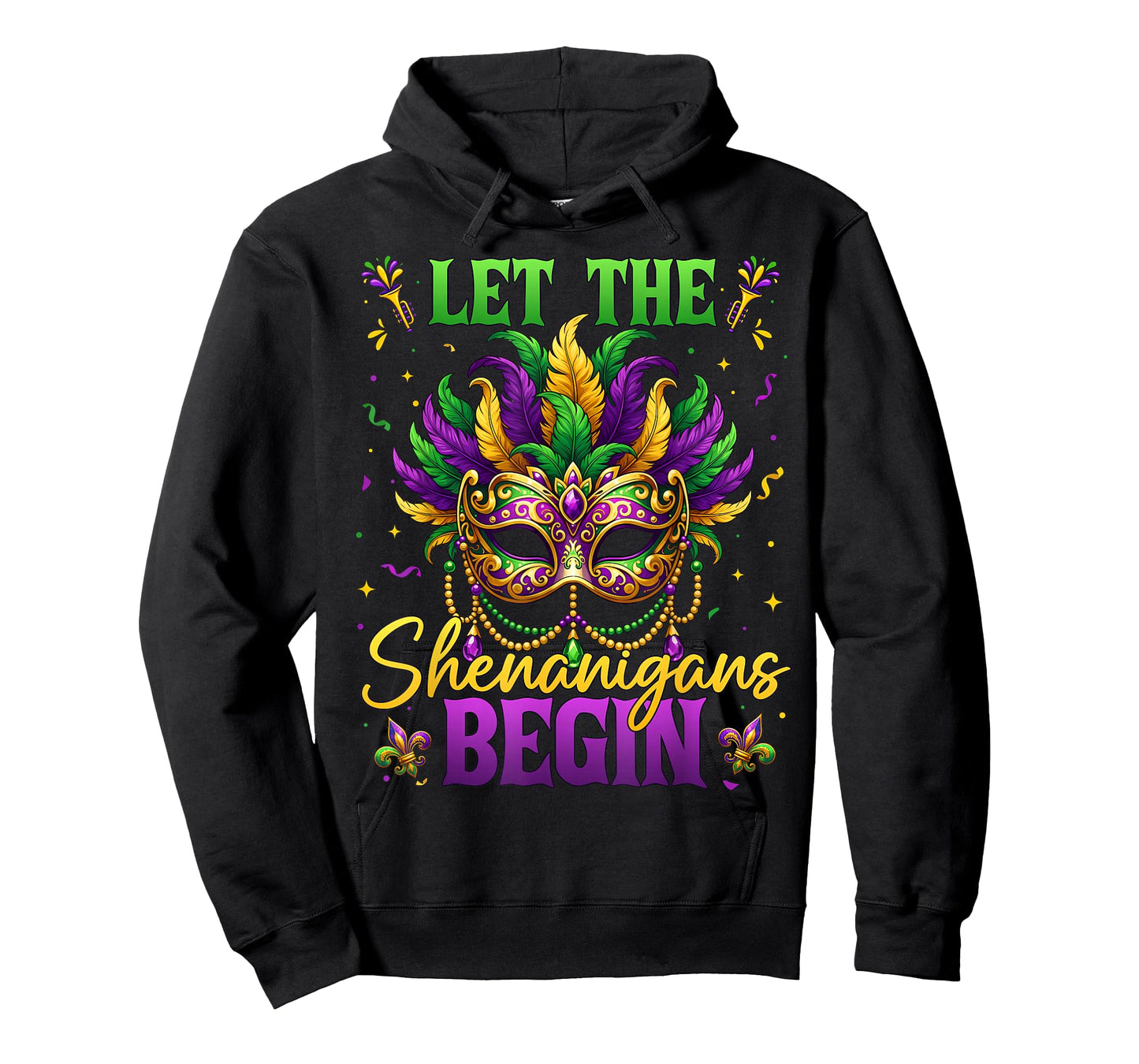 Let The Shenanigans Begin Mardi Gras Carnival Party Women T-Shirt