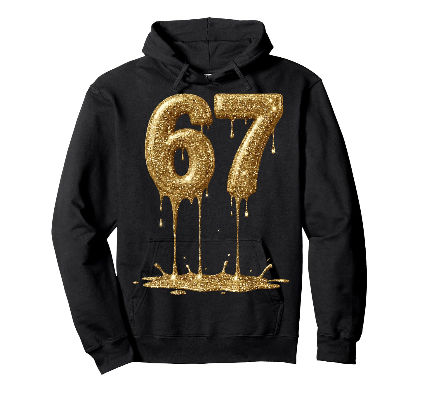 Funny Six Seven 6 7 Meme Gold Dripping 6-7 Gen Alpha 67 Drip T-Shirt