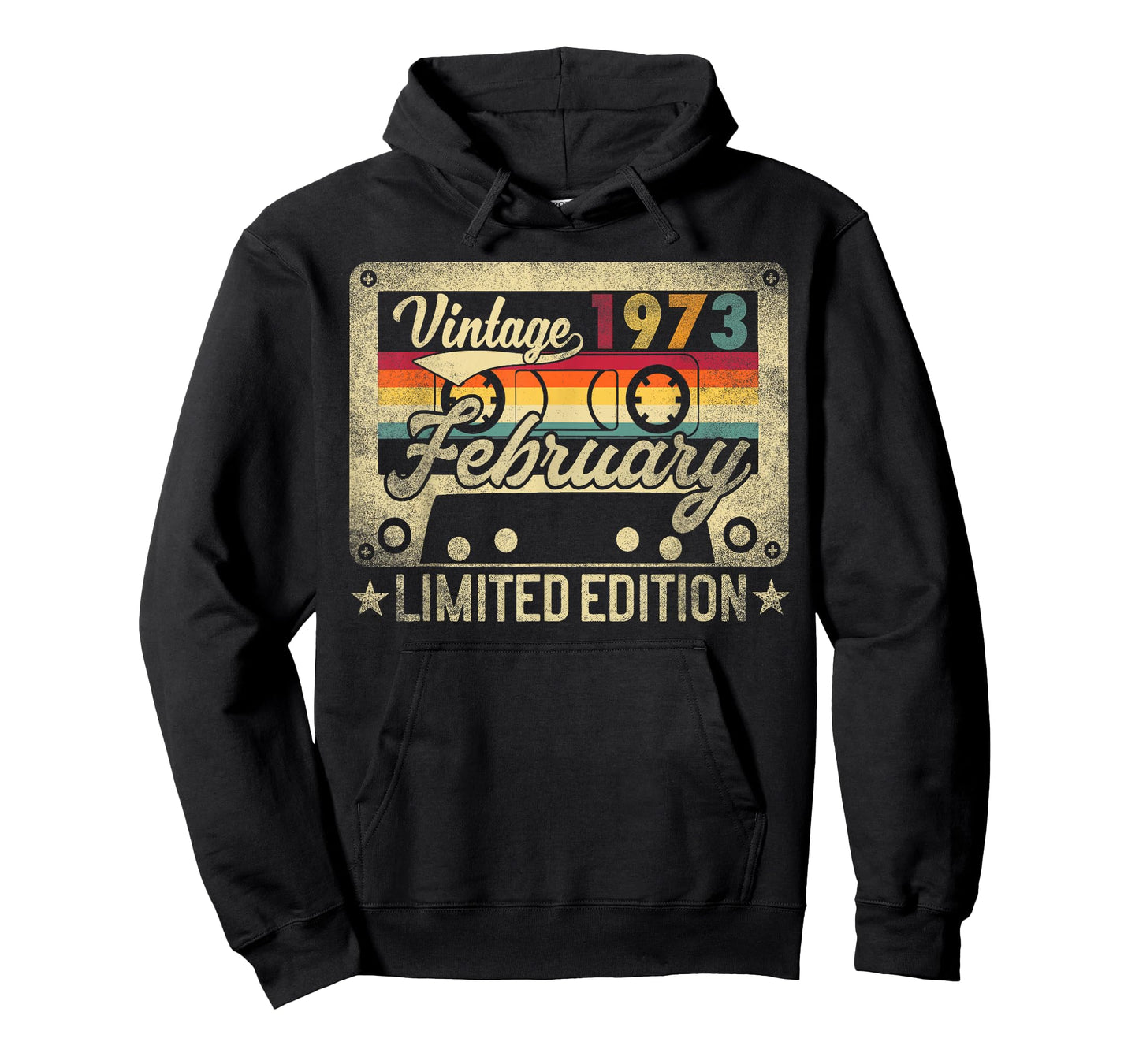 Vintage 1973 February 53 Years Old 53rd Birthday Men Women T-Shirt