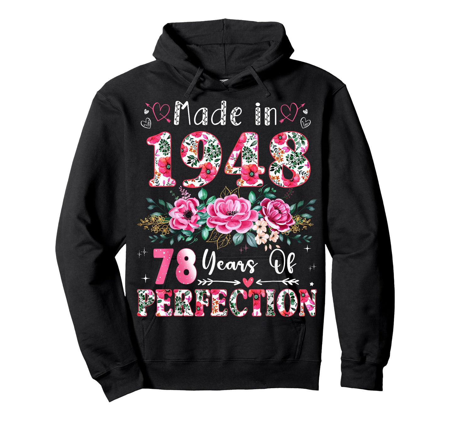 78 Year Old Made in 1948 Floral 78th Birthday Women T-Shirt
