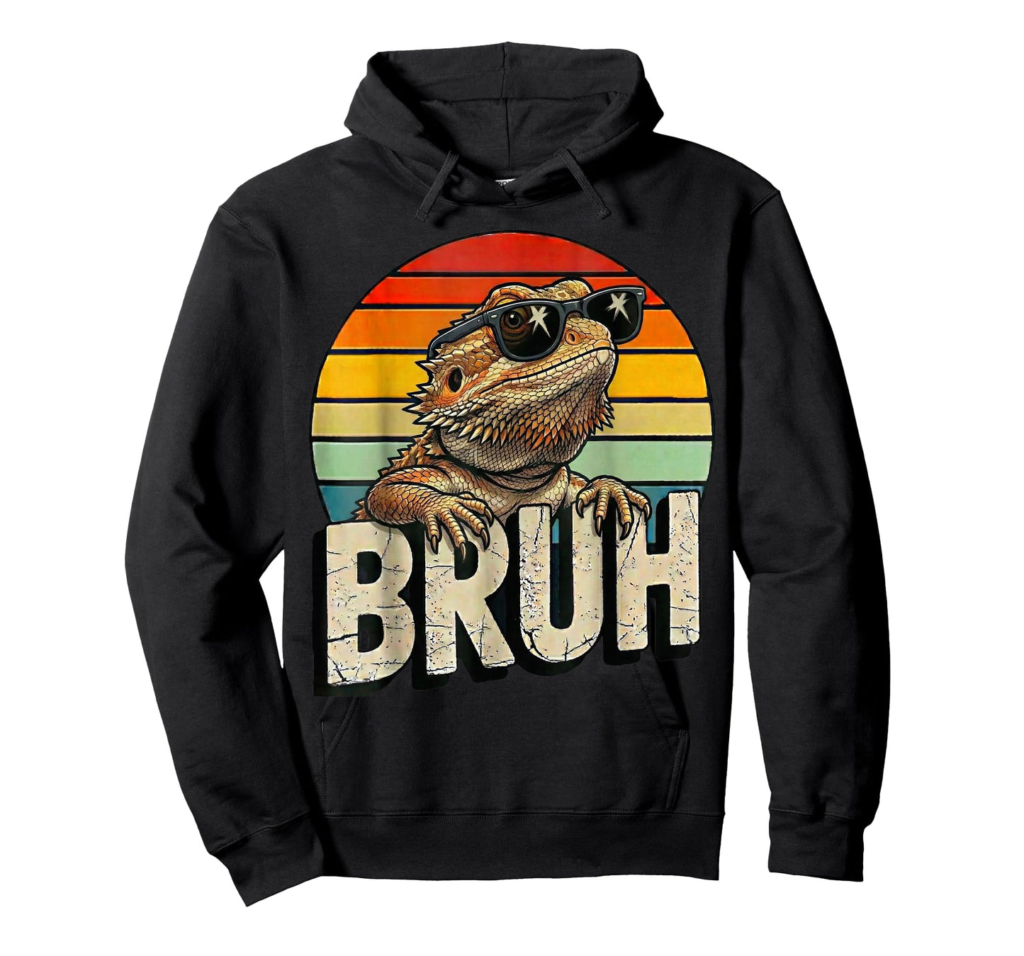 Mens Boys Bro Retro Tiny Dinosaur Bruh Bearded Dragon Lover T-Shirt