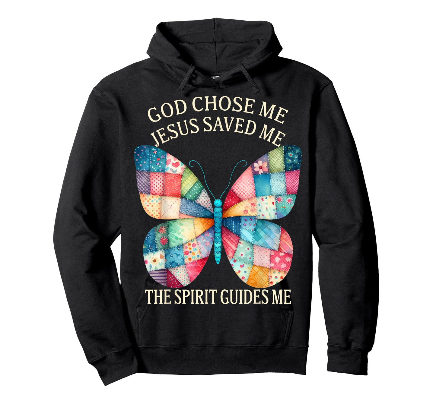 Christian Faith God Chose Me Jesus Saved Me Butterfly T-Shirt