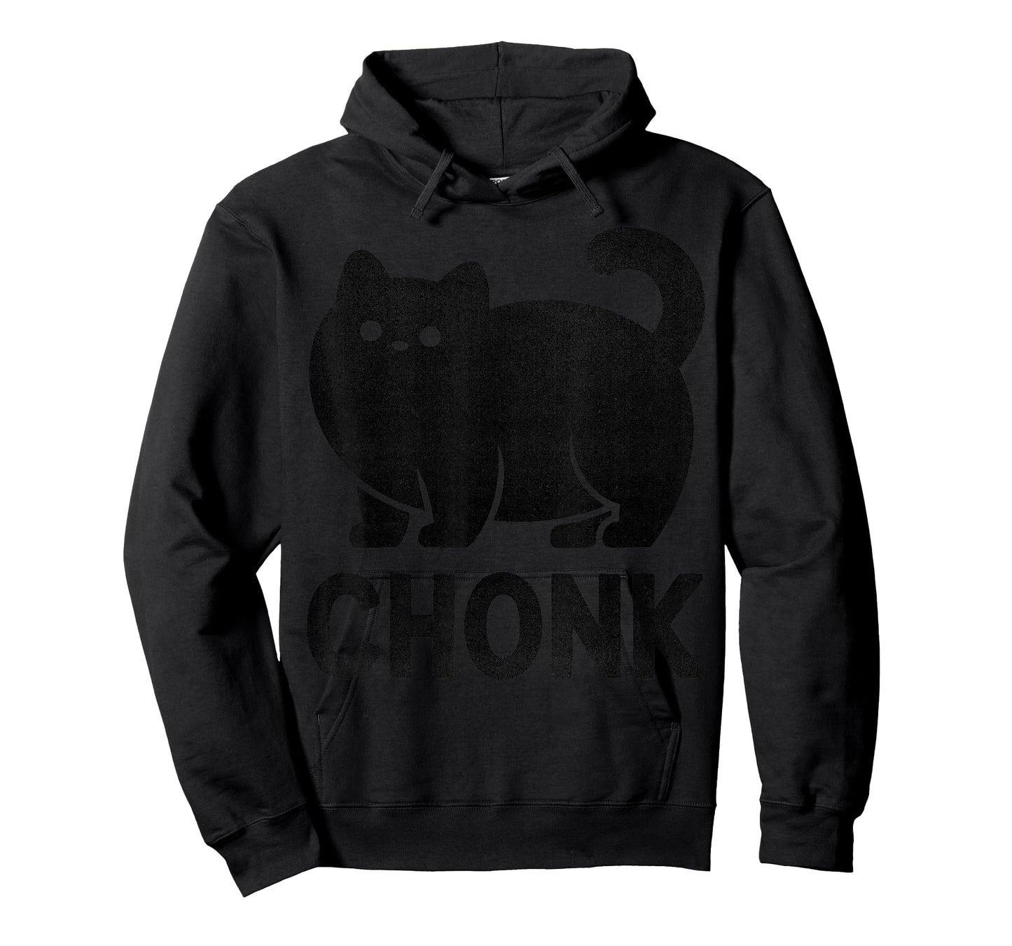 Chonk Cat Funny Meme Design for Fat Cat Lovers Black Print T-Shirt
