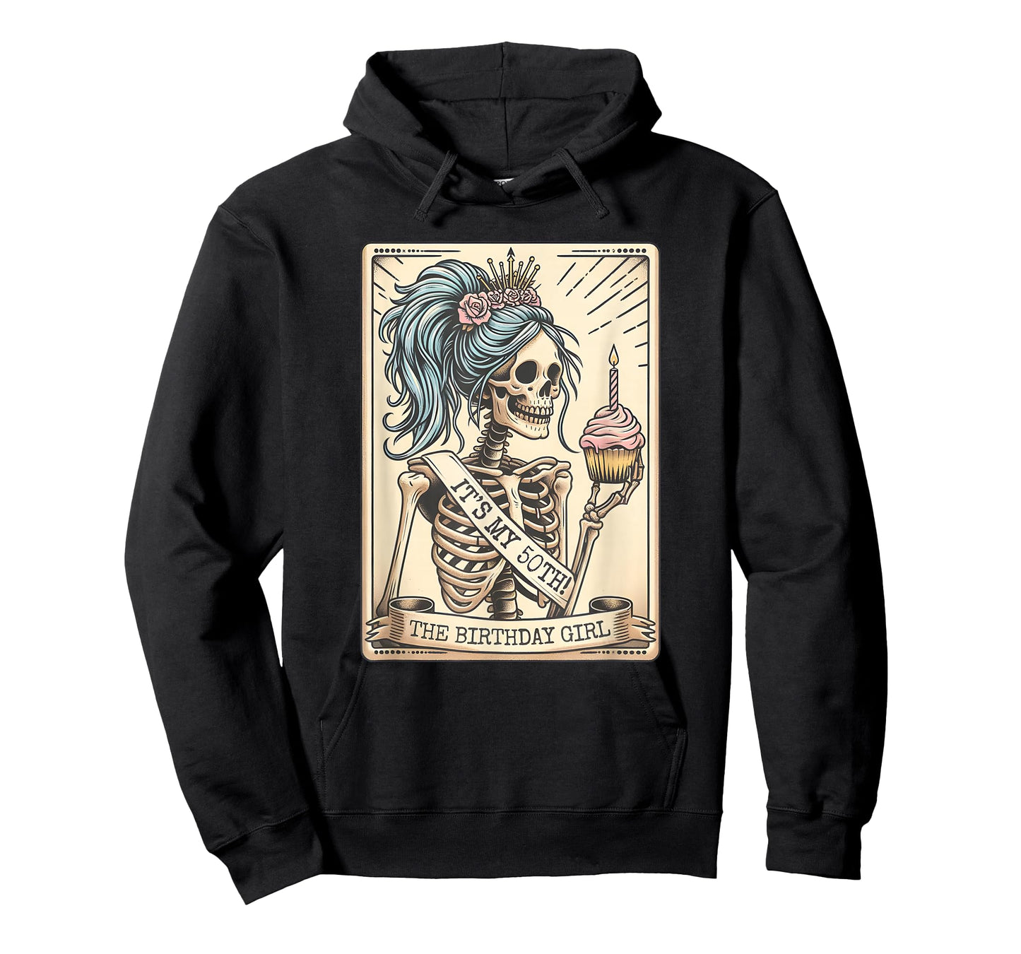 It's My 50th Birthday Tarot Card, Funny Skeleton Birthday T-Shirt