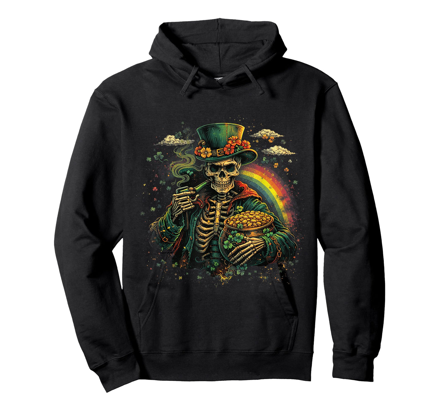 Skull Skeleton - Leprechaun St. Patrick's Day Saint Paddy's T-Shirt