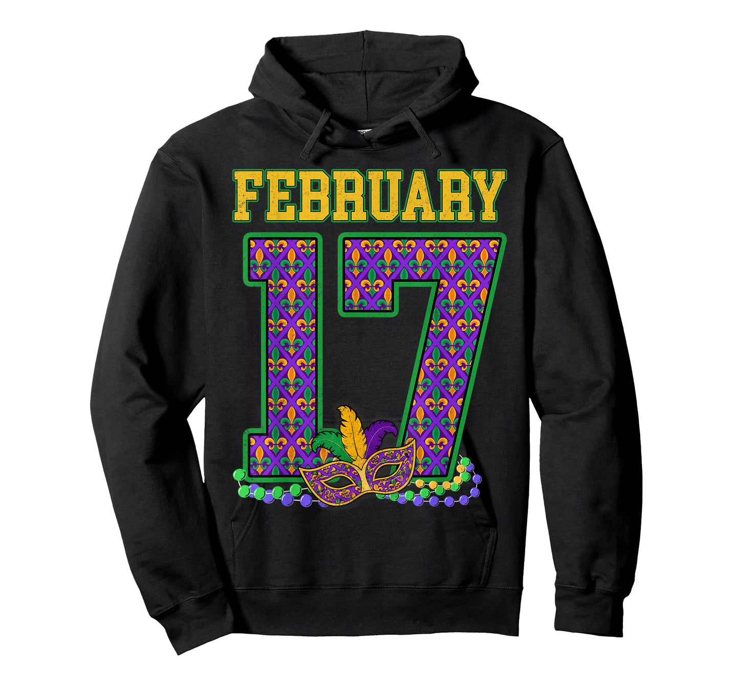 Groovy February 17 Mardi Gras New Orleans Carnival Holiday T-Shirt