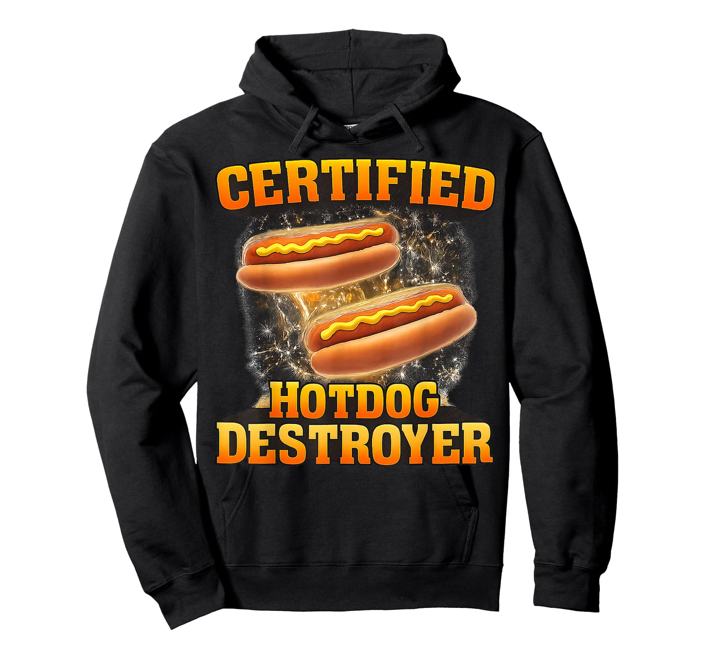 Certified Hotdog Destroyer Funny Food Lover Men Women Kid T-Shirt