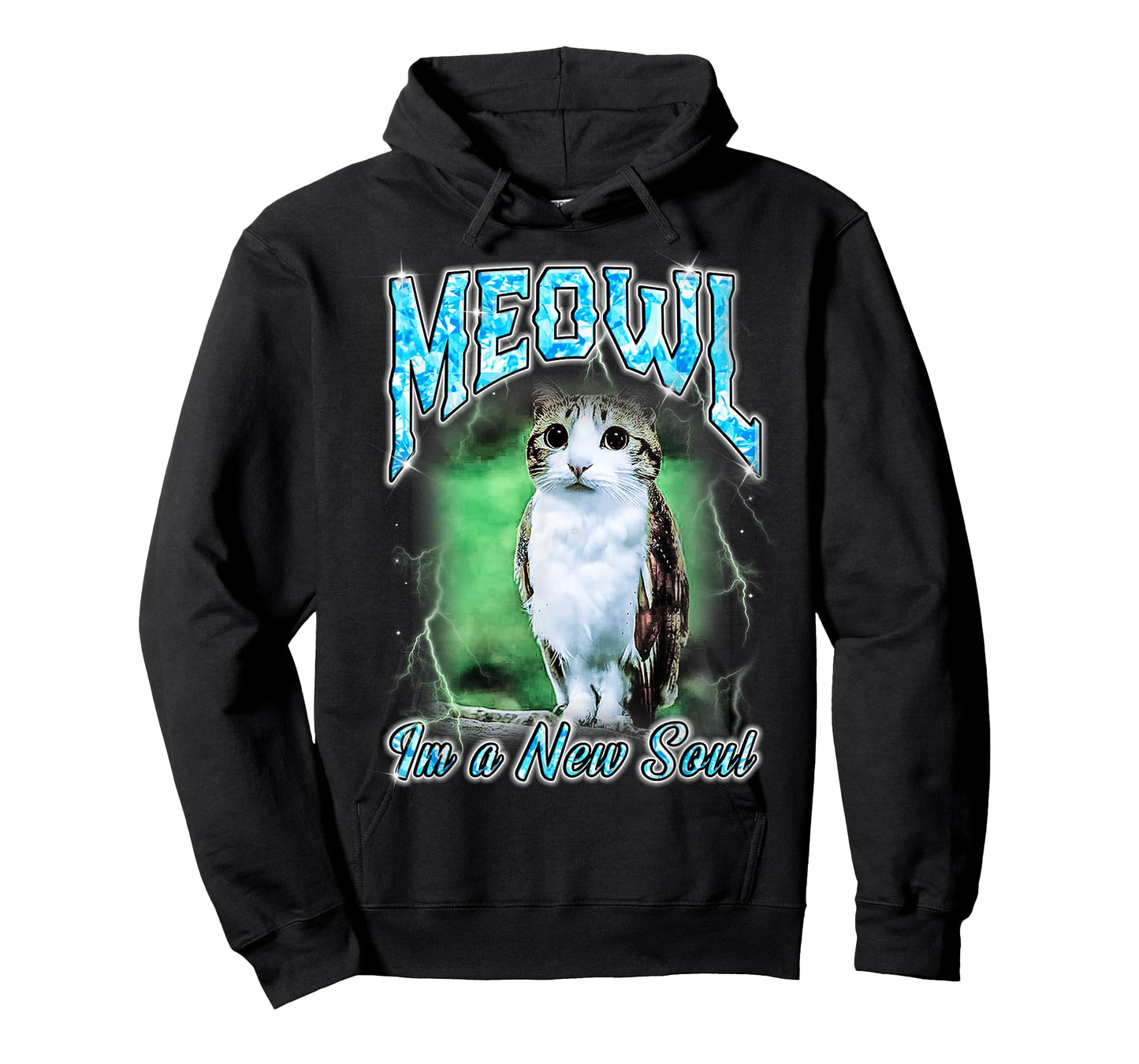 Meowl Cat Owl Funny Cursed Internet Bootleg T-Shirt
