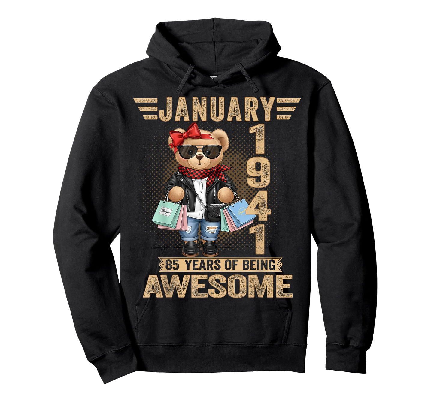 85 Year Old January 1941 Teddy Bear 85th Birthday Women T-Shirt