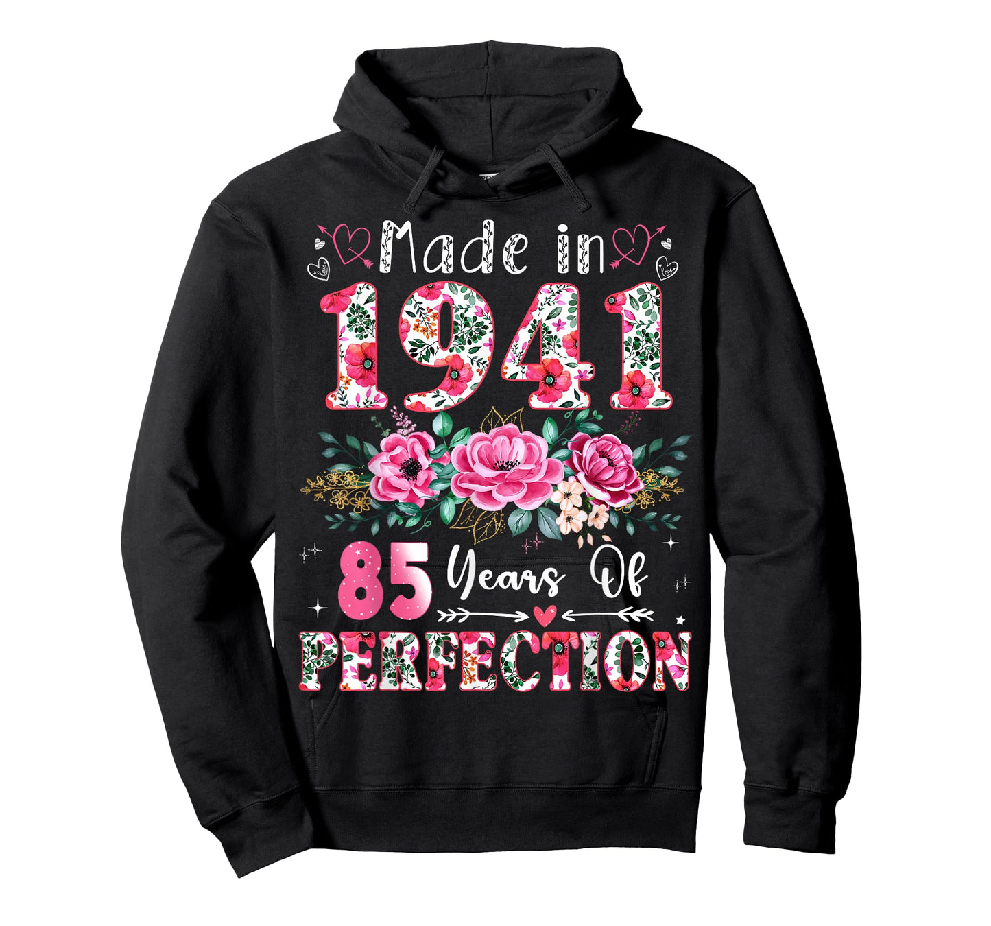 85 Year Old Made in 1941 Floral 85th Birthday Women T-Shirt