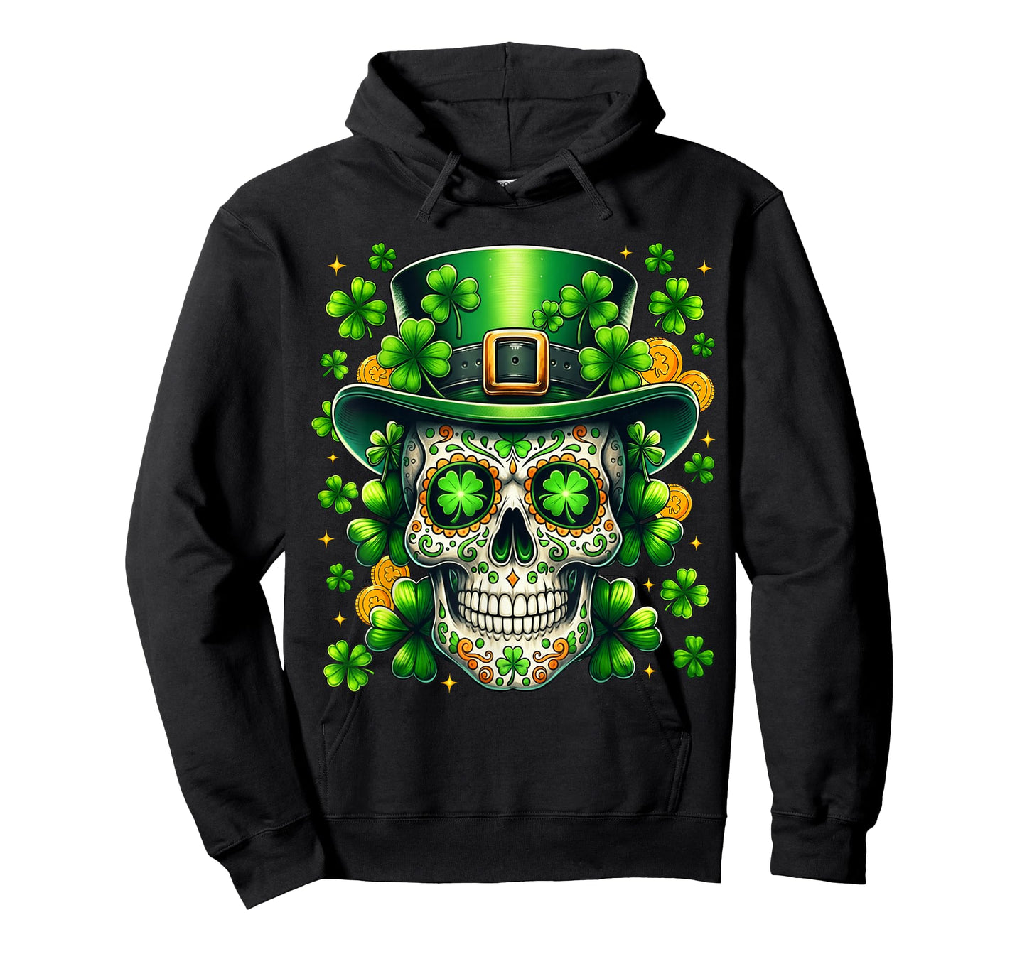San Patties Irish Sugar Skull Shamrock St Patricks Day Men T-Shirt