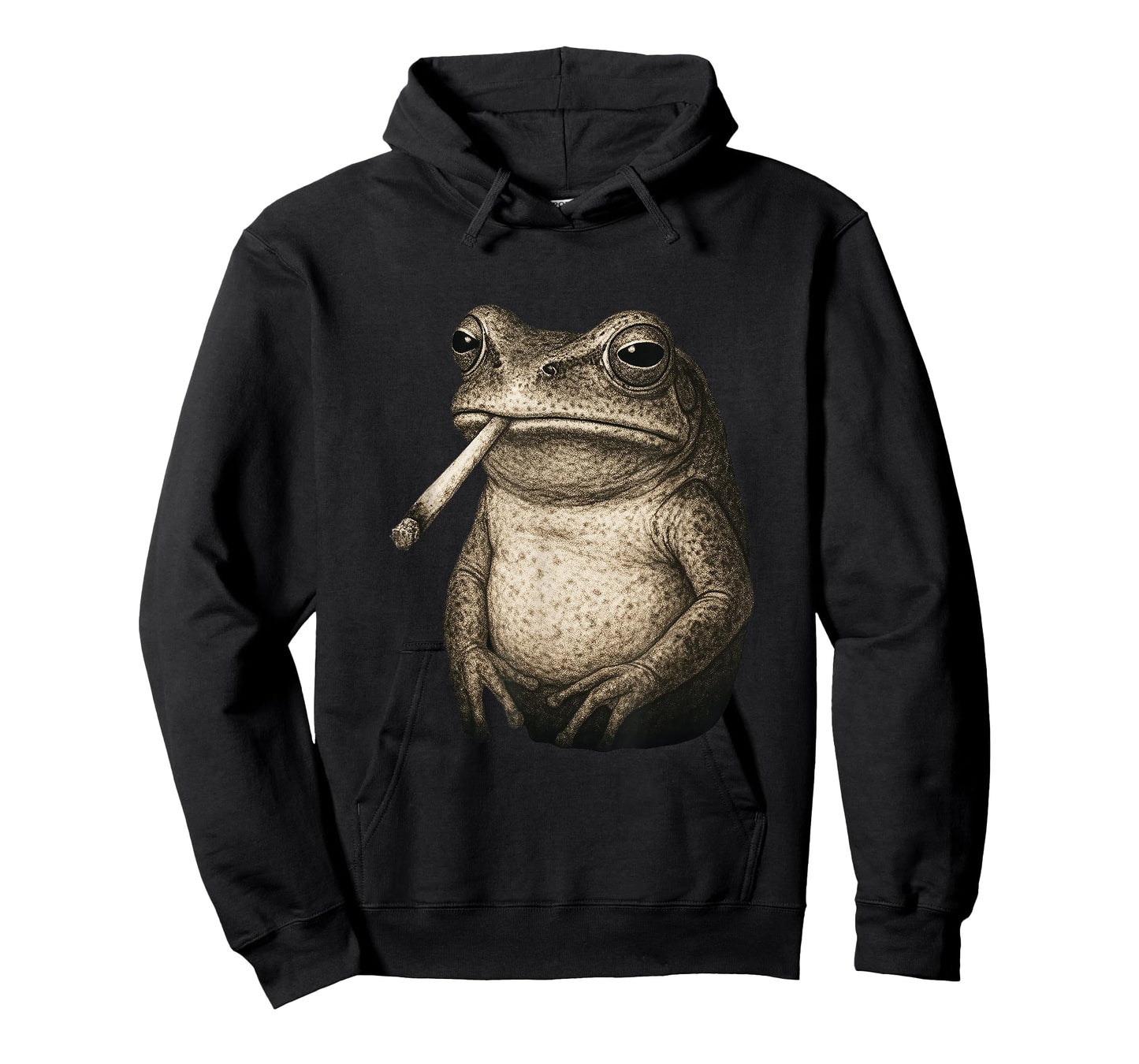 Funny Smoking Frog Cigarette Gen Z Meme Toad Graphic T-Shirt