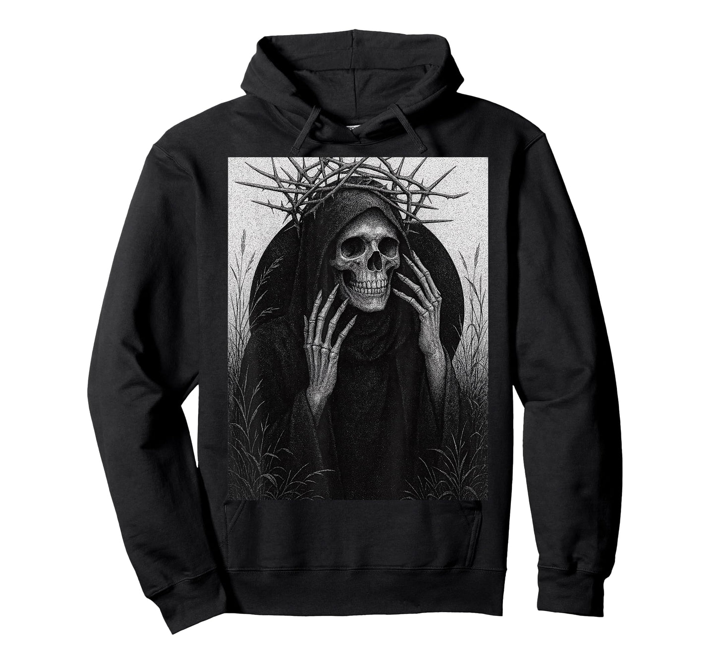 Occult Goth Black Metal Reaper Death Macabre Gothic Dark Art T-Shirt