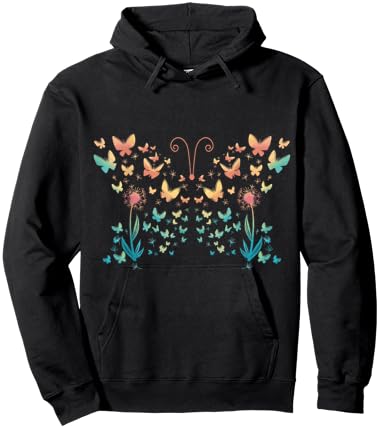 Butterfly Dandelion Hoodie - Hoodie | Black