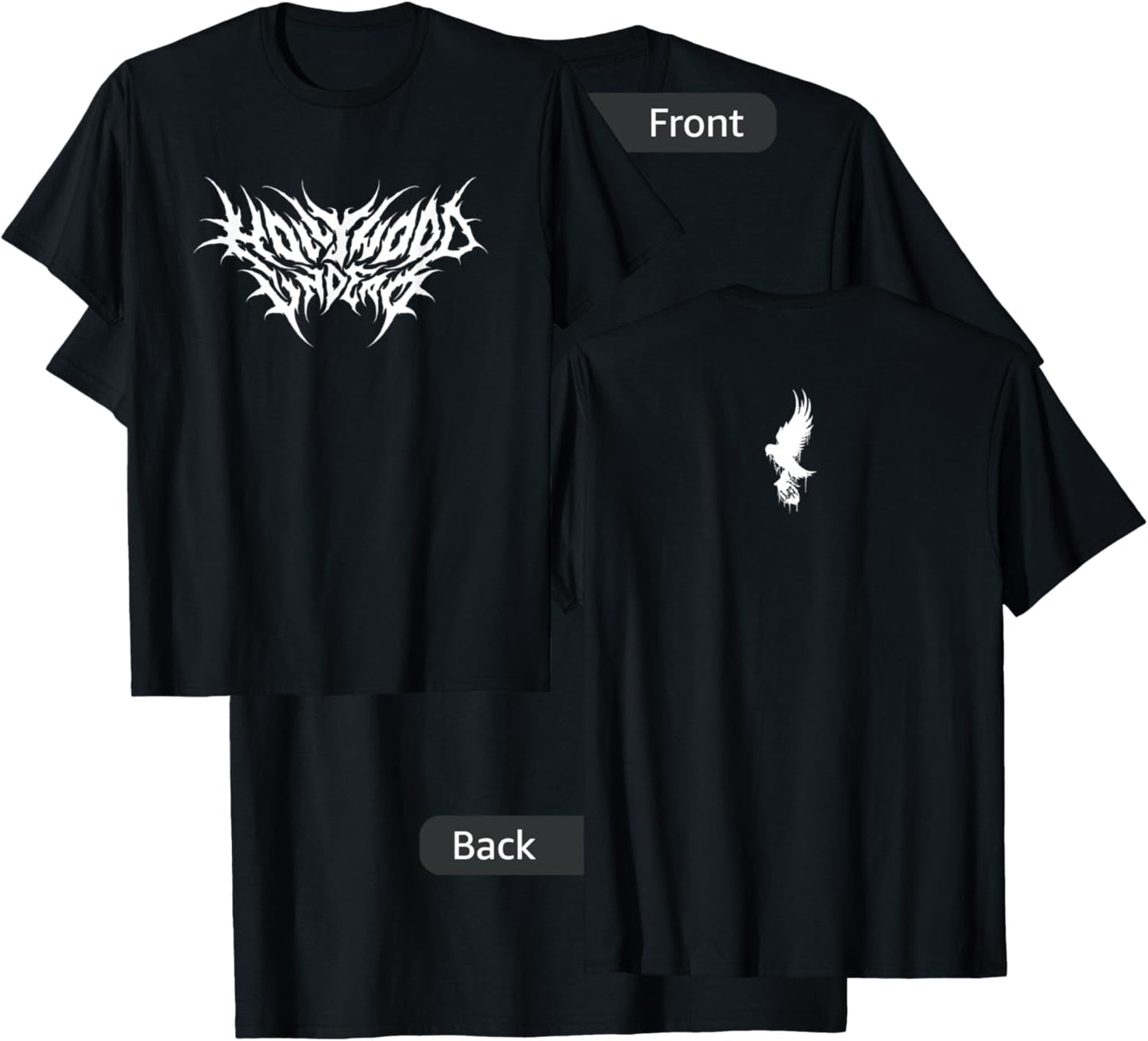 Hollywood Undead - Official Merchandise - Death Metal Dove T-Shirt - T-Shirt | Black