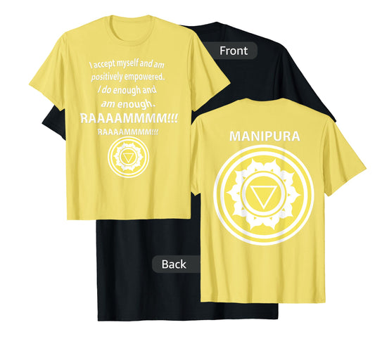 SOLAR PLEXUS CHAKRA MANIPURA T-shirt Tantra Yoga MEDITATION