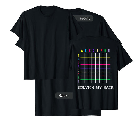 Please Scratch Me Backscratching Grid T-Shirt