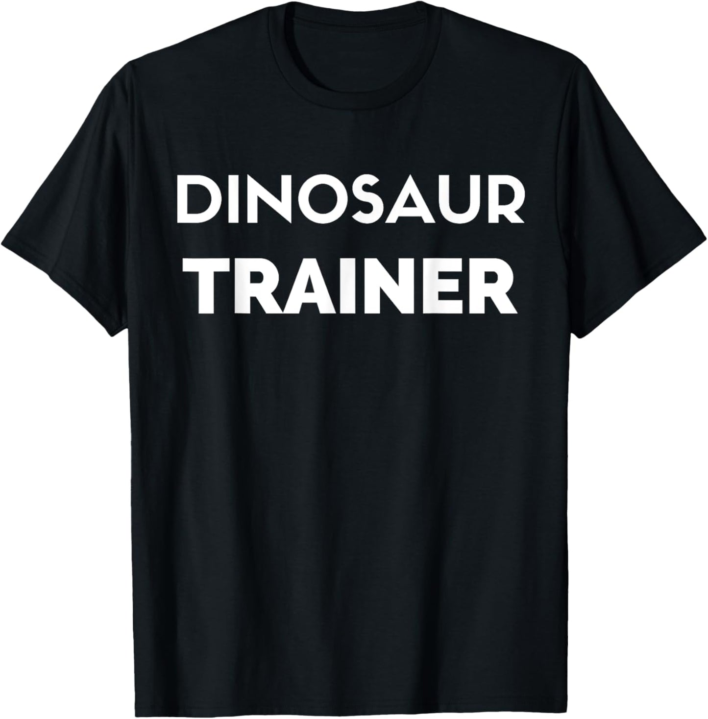 Dinosaur Trainer - Funny Dad Father T-Shirt - T-Shirt | Black