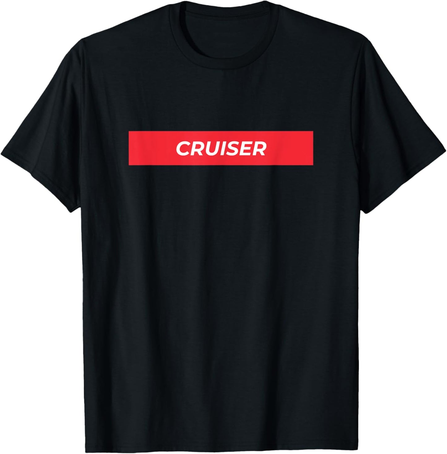 Cruiser Designer Inspired Print for Cruise Vacations T-Shirt - T-Shirt | Black