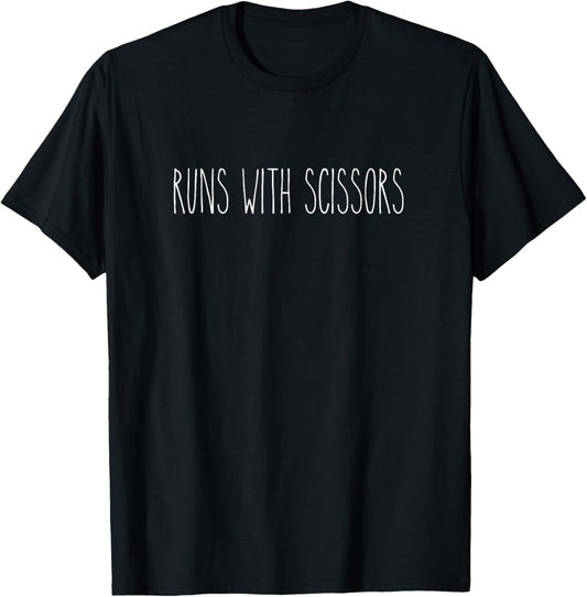 Rae inspired Dunn runs with scissors humorous funny T-Shirt - T-Shirt | Black