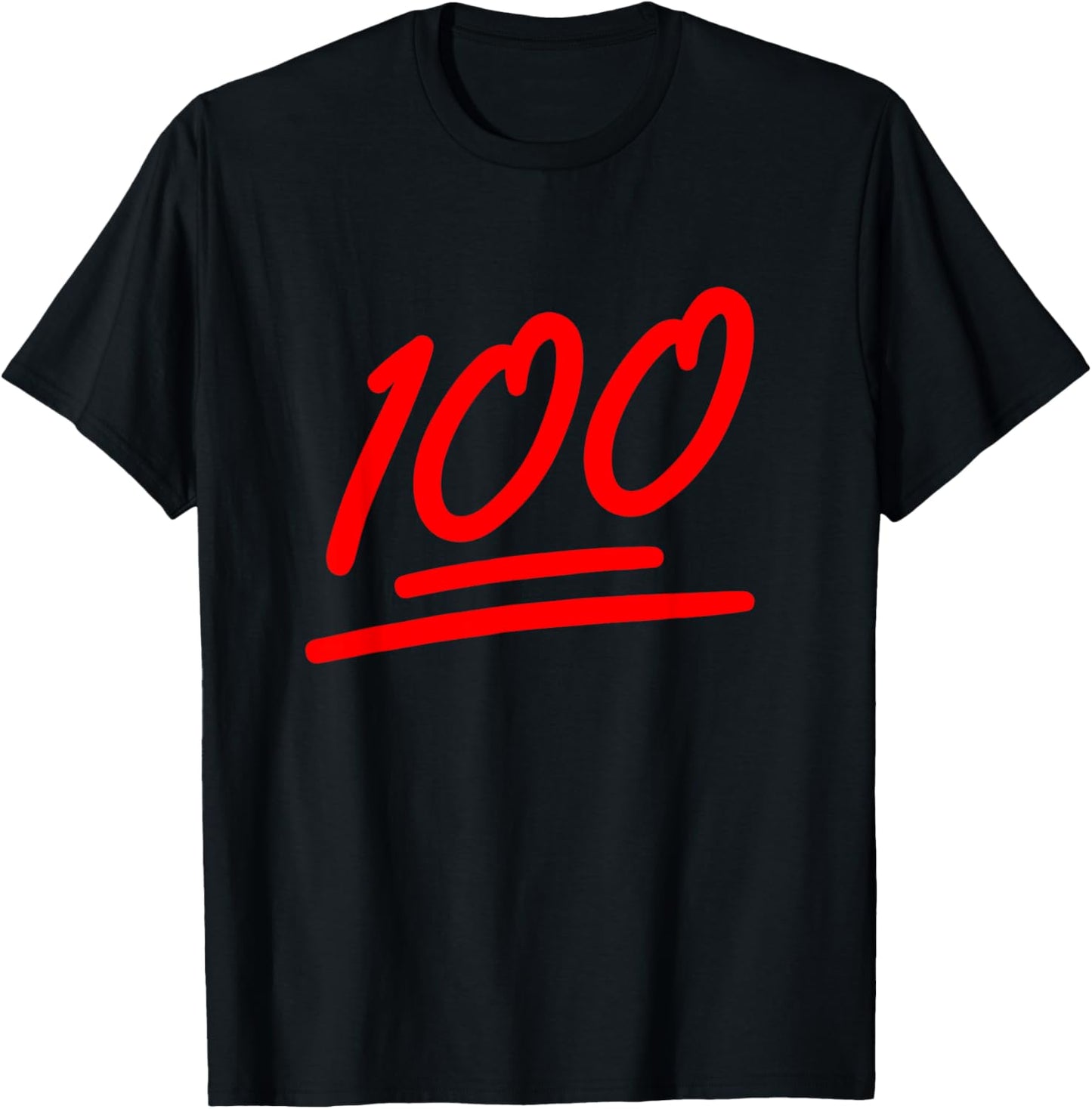 100 Emote Funny 100 Emoticon Art Cool Fun 100 Days of School T-Shirt - T-Shirt | Black