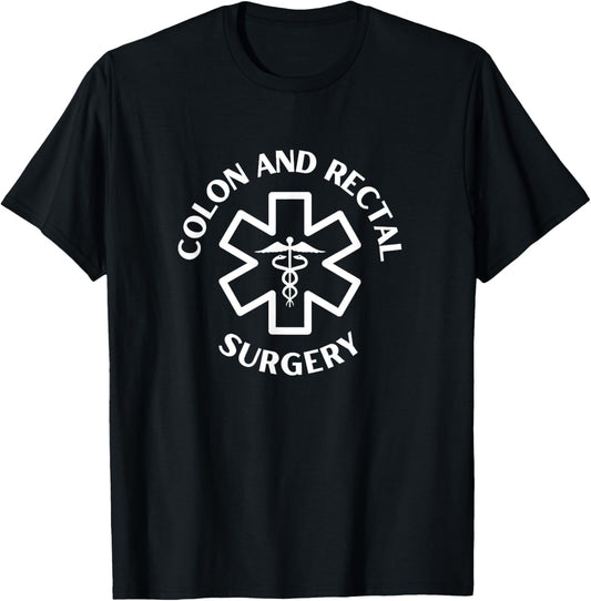 Colon and rectal surgery Doctor Nurse Medical Caduceus T-Shirt - T-Shirt | Black