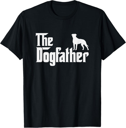 boxador DogFather Funny Dog Dad T-Shirt - T-Shirt | Black