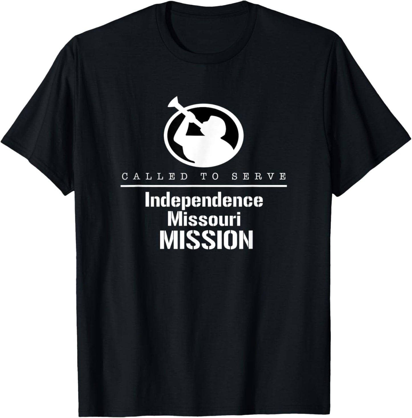 Called To Serve Angel Moroni Independence Missouri Mission T-Shirt - T-Shirt | Black