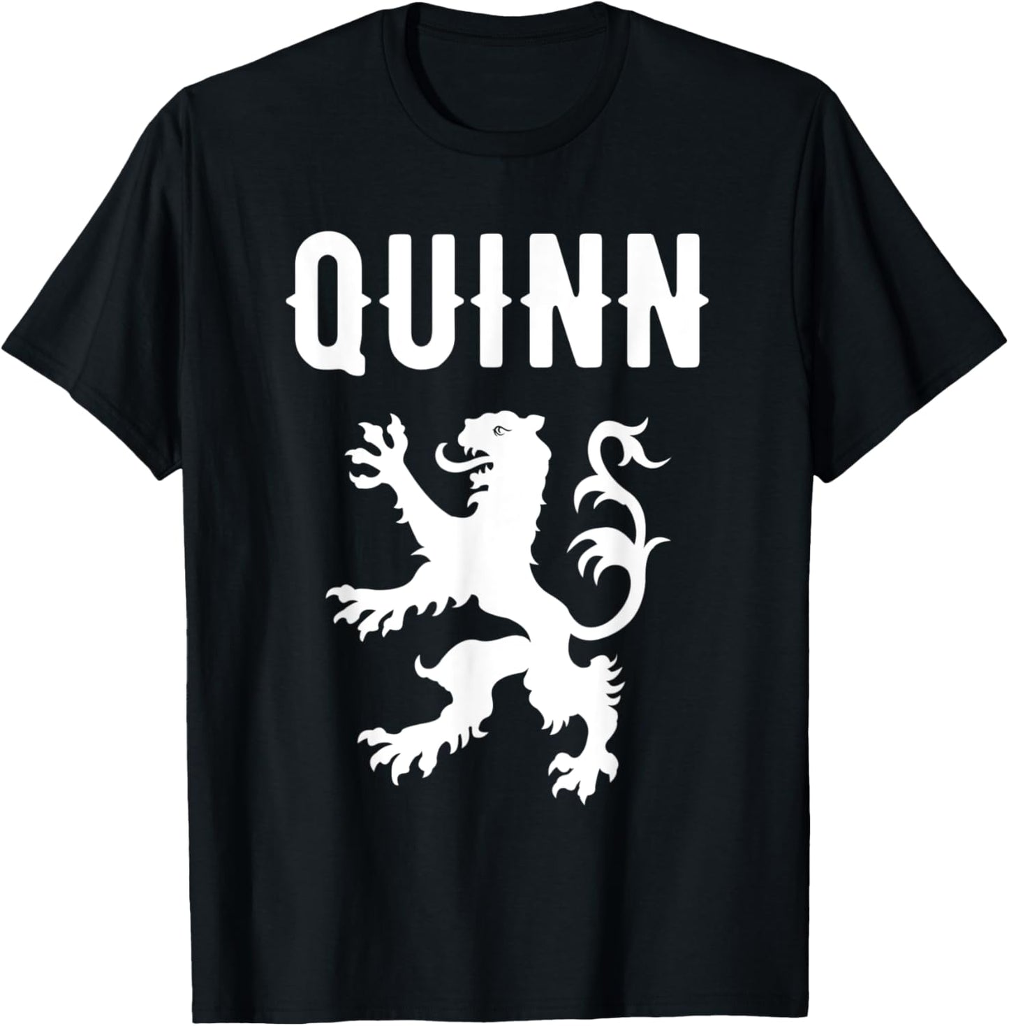 Quinn Clan Scottish Family Name Scotland Heraldry T-Shirt - T-Shirt | Black