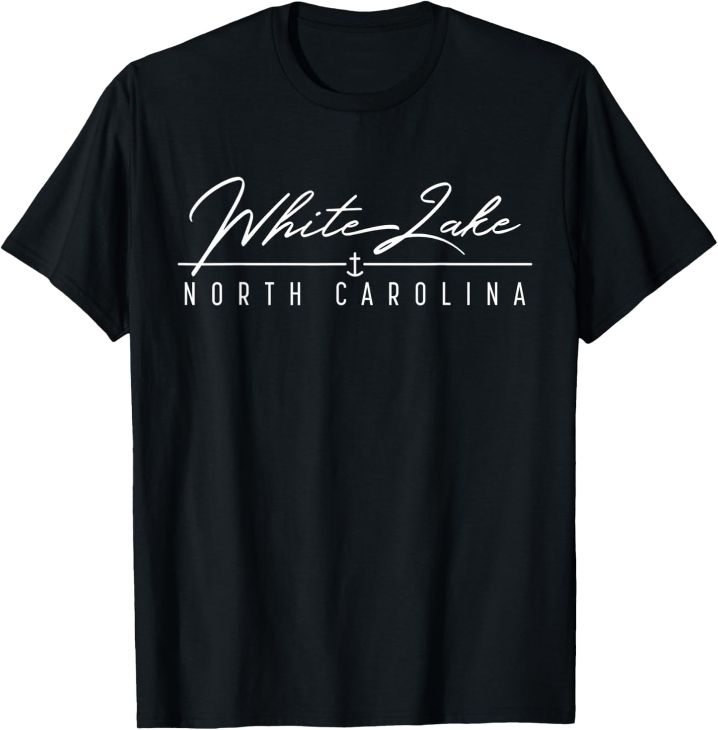White Lake NC T-Shirt - T-Shirt | Black