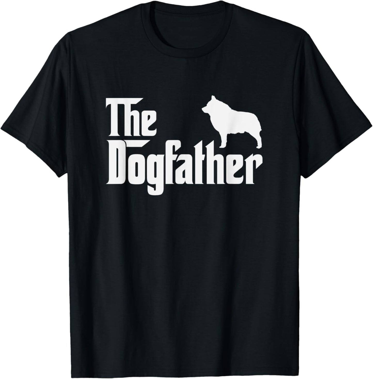 schipperke DogFather Funny Dog Dad Women Kids T-Shirt - T-Shirt | Black