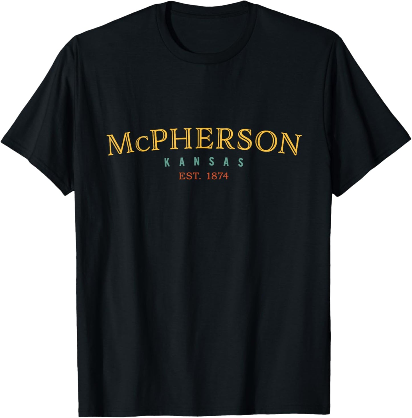 McPherson Kansas KS Hometown T-Shirt - T-Shirt | Black