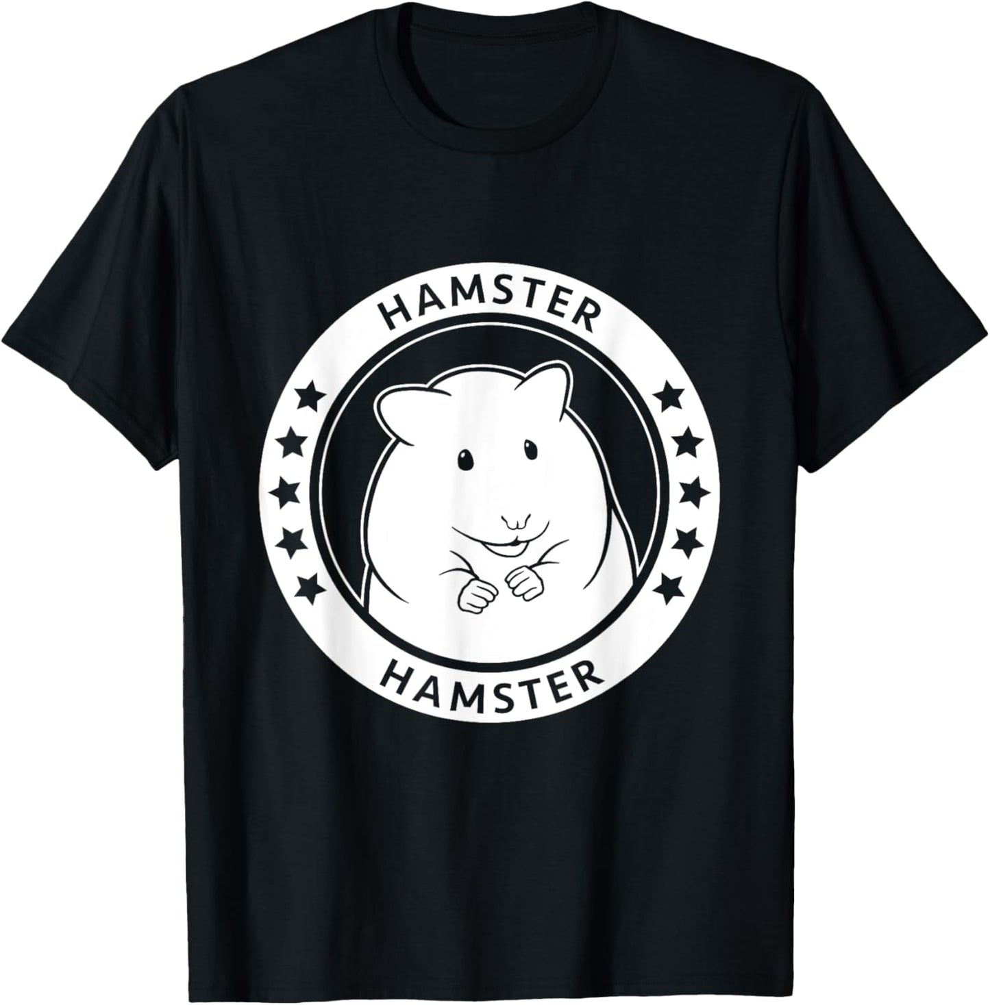 Hamster Portrait T-Shirt - T-Shirt | Black