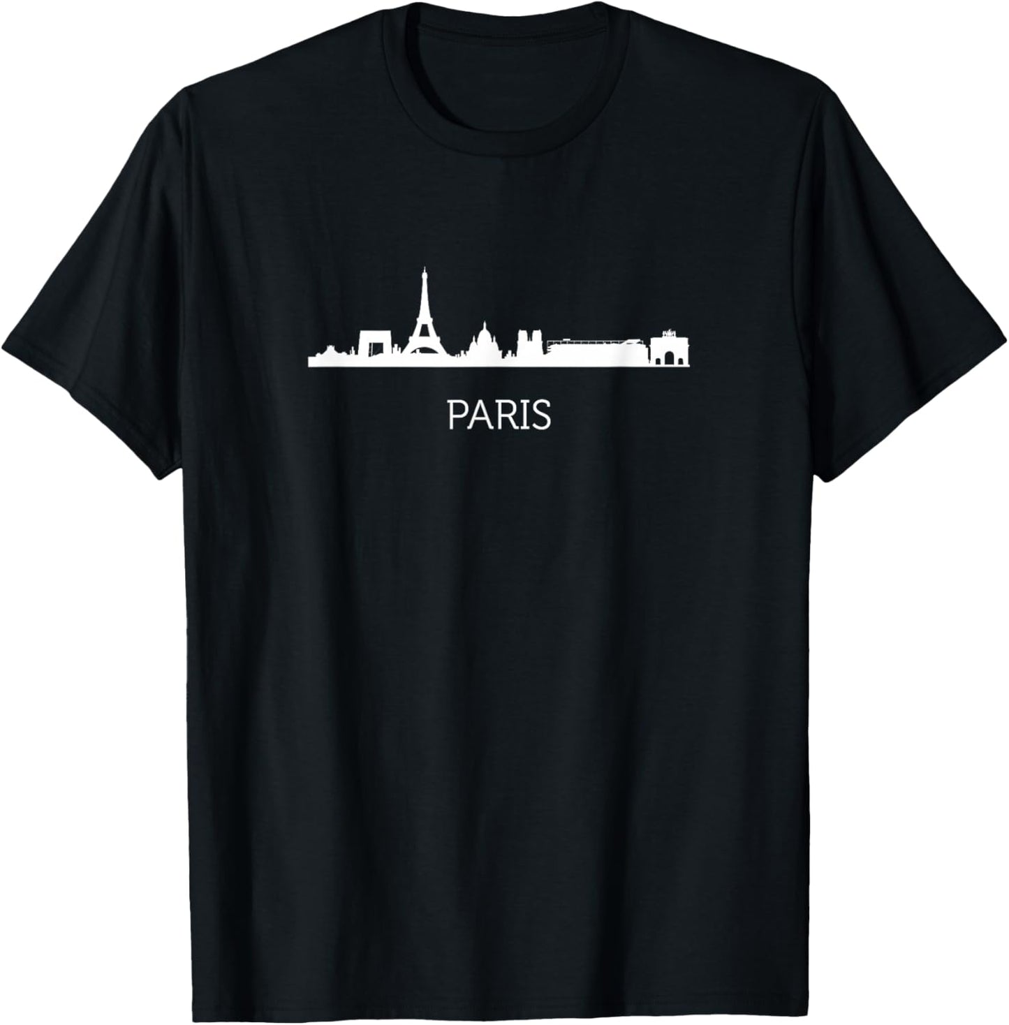 Paris Skyline Capital France Home Love T-Shirt - T-Shirt | Black